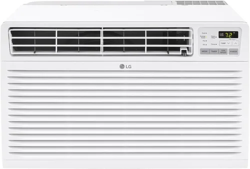 Miniatura 8 de LG Aire acondicionado de pared de 10,000 BTU, 115 V, enfría hasta 440 pies cuadrados para dormitorio, sala de estar, apartamento, con control Blanco