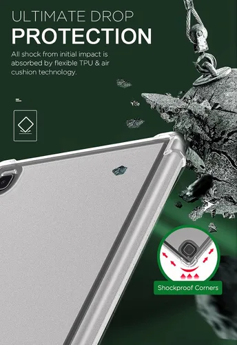 Miniatura 3 de MoKo Funda compatible con Samsung Galaxy Tab A7 Lite de 8.7 pulgadas 2021 para tableta modelo SM-T225/T220/T227/T227U, mate suave y flexible