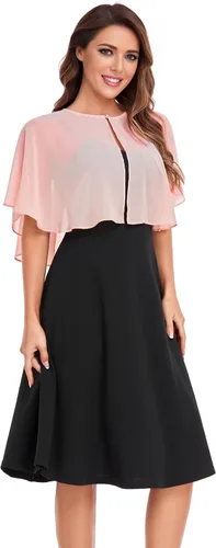Miniatura 5 de Capelets para mujer, chales de gasa suave, chal para noche, boda, bolero