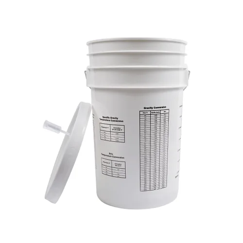 Miniatura 3 de Fastrack Cubo de fermentación de 6.5 galones con tapa, blanco, cubo de fermentación 100% libre de BPA de grado alimenticio para tu cerveza, vino
