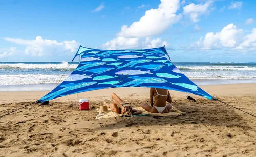 Miniatura 20 de Neso Tienda de Campaña Portátil para Playa Refugio Solar con Anclaje de Arena - Toldo Ligero de Sombra para Playa - Fácil Instalación para Salidas