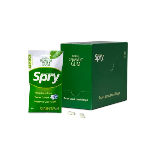 Miniatura 9 de Spry On The Go Fresh Chicle Natural de Xilitol Sistema de Defensa Dental - Sin Aspartamo, Sin Azúcar, Sin OMG (Menta, 55 Unidades - Paquete de 1)