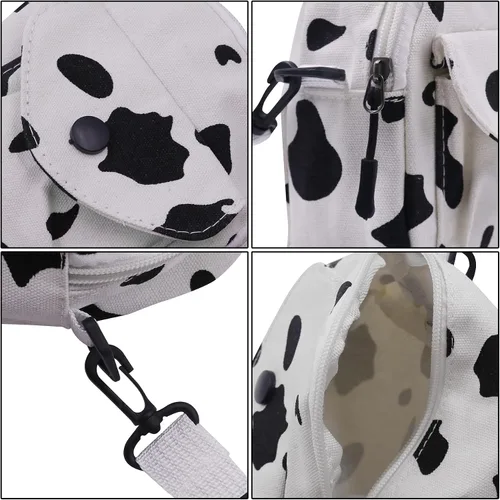 Miniatura 13 de Bolso cruzado de pana de fresa para mujeres y niñas, bonito bolso de mano con diseño de fresa, bolso de mensajero pequeño, bolso de hombro