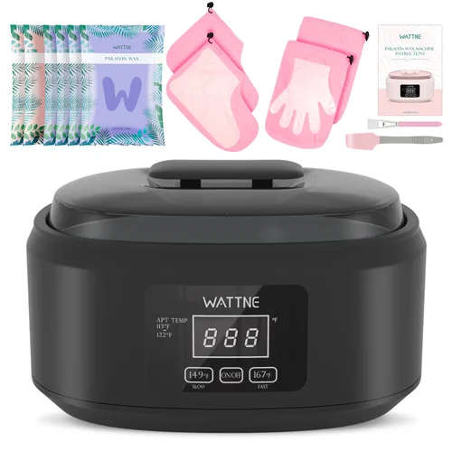 Miniatura 8 de Máquina de cera de parafina para manos y pies - Kit de calentador de cera de parafina hidratante con temporizador automático y función de mantener