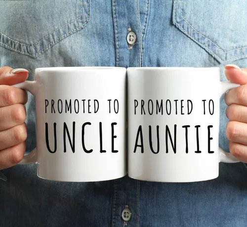 Miniatura 3 de Andaz Press Anuncio de embarazo de bebé español de 11 onzas, regalo de taza de café, promocionado a abbuela, paquete de 2, idea de regalo novedosa