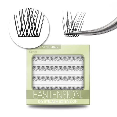 Miniatura 10 de Extensiones de Pestañas DIY Racimos de Pestañas 120 Racimos Pestañas Postizas Efecto 3D Pestañas Individuales Naturales Juego en Casa Kit