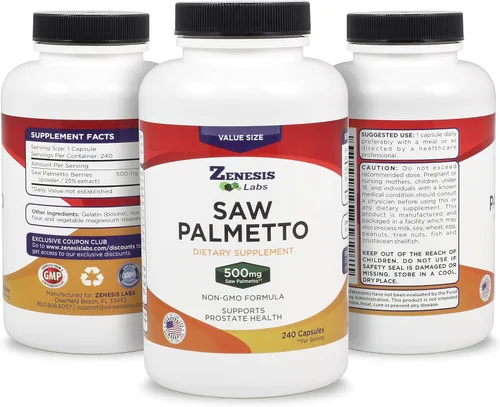 Miniatura 4 de Saw Palmetto Extract - 240 Cápsulas - 500 mg/cápsula - 200% más cápsulas que la mayoría de los competidores