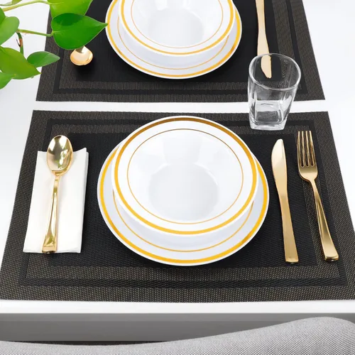 Miniatura 2 de Manteles individuales, manteles individuales para cocina, comedor, resistentes al calor, antideslizantes, lavables, de PVC, fáciles de limpiar