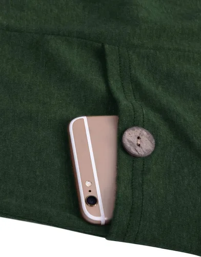 Miniatura 5 de Joymom Sudadera de maternidad con cuello vuelto cálido para lactancia materna