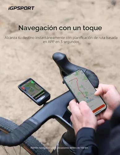 Miniatura 7 de iGPSPORT BiNavi Bike Computer, 3.5‘’ Touch Screen Map Navigation Music Control Climb Tips, Wireless GPS Cycling Computer