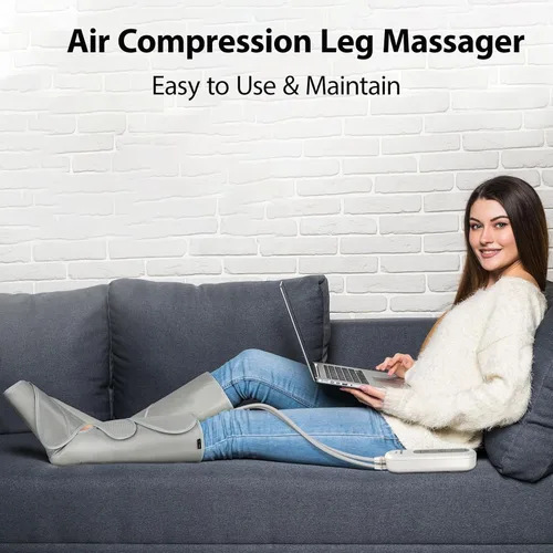 Miniatura 3 de FIT KING - Masajeador de piernas por compresión de aire para circulación para aliviar el dolor, la hinchazón, el edema, el SPI, regalo ideal