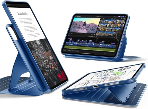 Miniatura 10 de ESR Funda para iPad Pro de 11 pulgadas (M5/M4) 2025/2024, funda magnética extraíble con carga y almacenamiento de lápiz, soporte ajustable