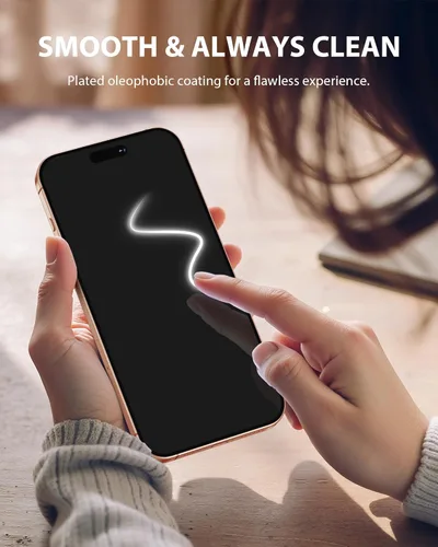 Miniatura 6 de PDDKISS Paquete de 2 protectores de pantalla de privacidad para iPhone 17 Pro Max de vidrio templado de 6.9 pulgadas + 2 protectores de lente