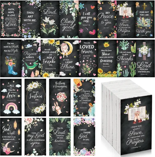 Miniatura 10 de Yaomiao 240 tarjetas de oración con versículos de la Biblia para mujeres, mini tarjetas de las Escrituras con cita inspiradora, regalos cristianos