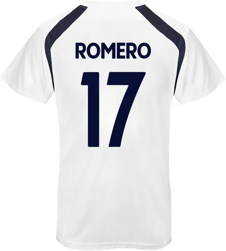 Tottenham Hotspur Camiseta de entrenamiento de poliéster para hombre de regalo oficial de fútbol del FC Romero blanco