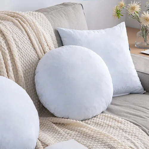 Miniatura 5 de MIULEE Cojín redondo de 14 pulgadas, almohada de piso de espuma viscoelástica, cojín circular, almohada decorativa, almohada lumbar, formas