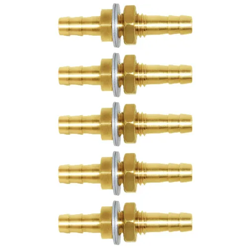 Miniatura 11 de Joywayus - Válvula de unión de combustible de 1 pulgada con estrías para manguera, acoplador de cabezal de paso, válvula de intersección y división