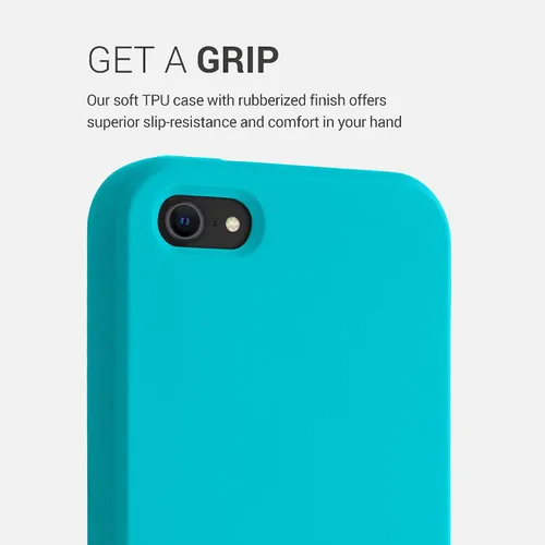 Miniatura 3 de kwmobile Funda Compatible con Apple iPhone SE (1.Gen 2016) / iPhone 5 / iPhone 5S Funda - Cubierta de Teléfono de Silicona TPU Suave - Cool Glacier