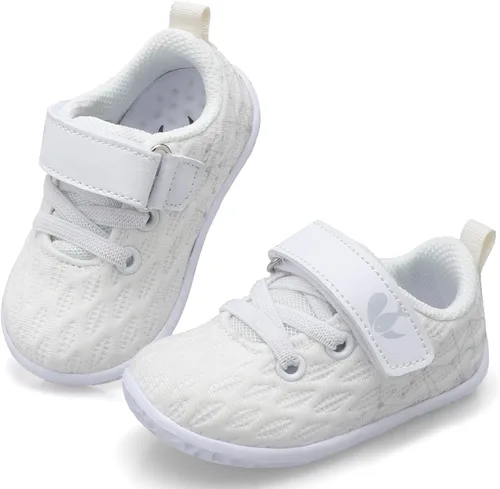 FEETCITY Zapatillas de bebé para niños y niñas, zapatos de primera caminata, zapatos de cuna para recién nacidos, zapatos de meter