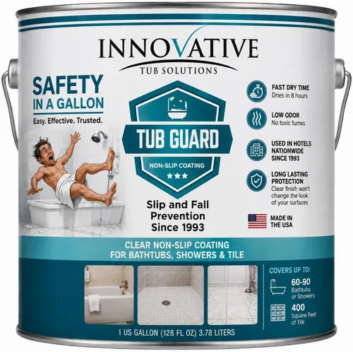 Miniatura 10 de Recubrimiento Antideslizante Tub Guard para Tina y Ducha - Secado Rápido y Ecológico - Blanco
