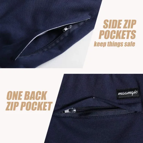 Miniatura 3 de maamgic Pantalones cortos deportivos para hombre, 5.5 pulgadas, cintura elástica, pantalones cortos de entrenamiento para hombre, pantalones cortos