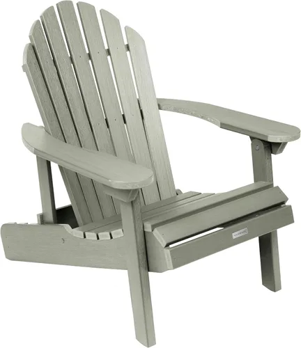 Highwood Hamilton - Silla Adirondack plegable y reclinable fabricada en Estados Unidos, tamaño adulto, eucalipto