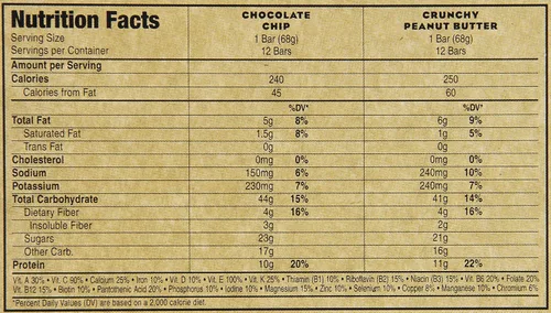 Miniatura 3 de Clif Bar Paquete variado, chispas de chocolate, mantequilla de maní crujiente, 2.4 oz. Barras nutricionales, 24