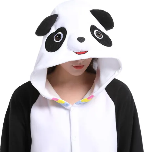 Miniatura 3 de Pijama de una pieza de panda para adultos, disfraz de Halloween, disfraz de Navidad, ropa de descanso