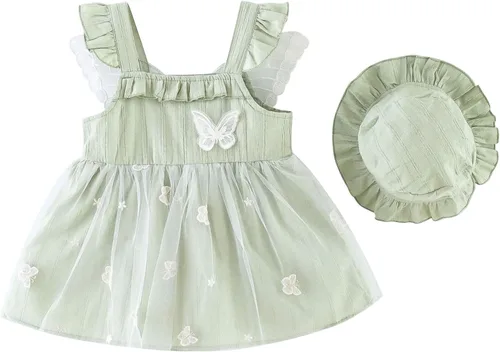 Miniatura 8 de Vestido tutú de verano para niñas pequeñas, sin espalda, vestido de princesa para fiesta de cumpleaños, vestido de verano con lazo floral