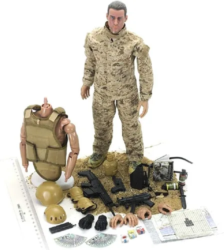 Miniatura 7 de BJPEY Figuras de acción de fuerzas especiales de soldados de 12 pulgadas, juguetes, escala 1:6 (Seal)