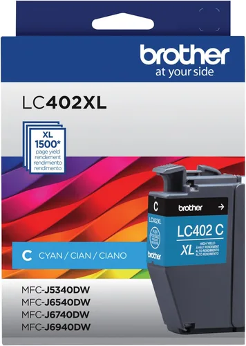 Miniatura 12 de Brother Cartucho de tinta negro de alto rendimiento LC402XLBK genuino