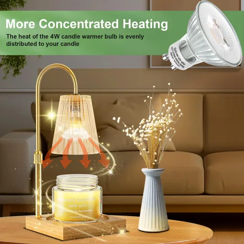 Miniatura 2 de SerBion Halogen Light Bulbs 2 Pin - Gu10 Bulb MR16 Shape, Long Lasting, 6 Packs (4, Watts)