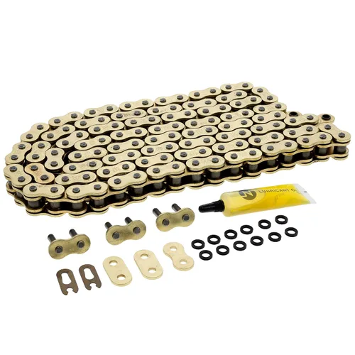 Miniatura 7 de NICHE Cadena de anillo en X 525 de oro 94 eslabones con eslabón maestro de conexión