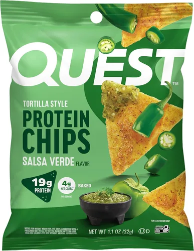 Miniatura 34 de Quest Tortilla Style - Paquete variado de chips de proteína, chile lima, queso nacho, tacos cargados, 12