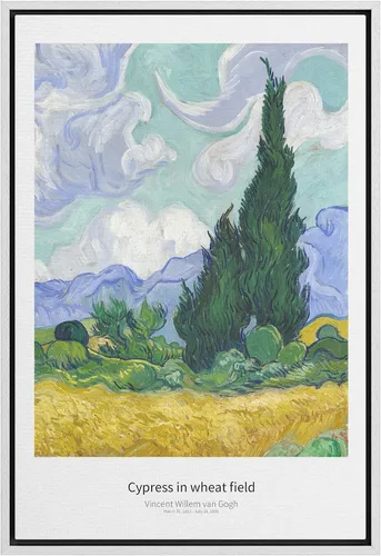 Miniatura 53 de SIGNWIN Lienzo enmarcado para pared, diseño de Vincent Van Gogh, un par de amantes, naturaleza, ilustraciones de área silvestre, bellas artes