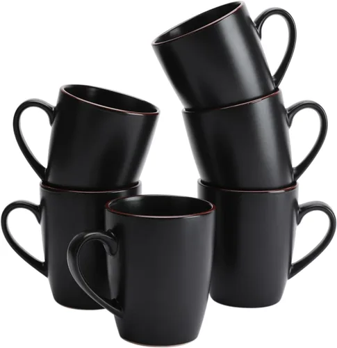 Miniatura 37 de famiware Venus - Tazas de café para 4, juego de tazas de 12 onzas, taza para beber con asa para café, té, cacao, leche, carbón