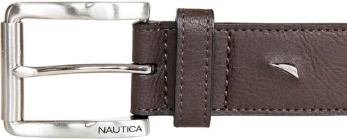 Miniatura 3 de Nautica Men's Casual Padded Leather Belt with Signature Ornament