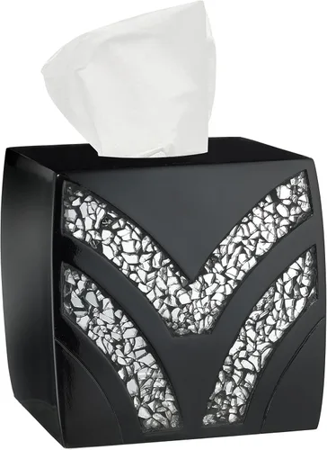 Miniatura 8 de Zahari Home Sinatra - Caja de pañuelos cuadrada para baño, dormitorio, sala de estar, champán