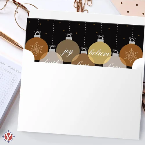 Miniatura 6 de Tarjetas de felicitación 2026 "Happy Holidays, Love, Faith, Hope, Joy, Believe" - Felicidades de Navidad y Año Nuevo, invitaciones, tarjetas
