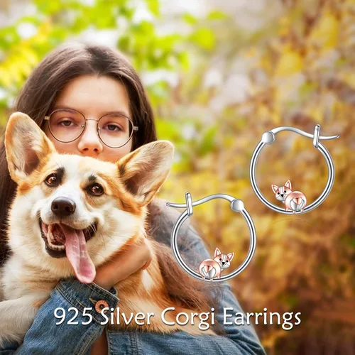 Miniatura 38 de VONALA Bonitos aretes de aro de plata de ley 925, regalos de cumpleaños para mujer