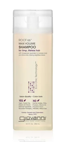 Giovanni Champú Root 66 Max Volumen, 8.5 onzas líquidas