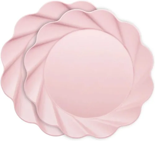 Miniatura 15 de Sophistiplate Platos de cena compostables ecológicos – Hecho de fibra de madera de bambú y caña de azúcar – Platos biodegradables y desechables