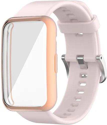 Miniatura 6 de YOUkei Sport - Correa deportiva de repuesto de silicona suave compatible con Huawei Watch FIT, Bluetooth, SmartWatch (paquete de 2, blanco y negro)