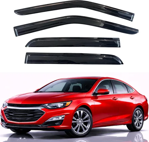 Miniatura 88 de KPY Visor de ventana compatible con Hyundai Tucson 2021-2025, 4 piezas de deflector de ventilación para ventana lateral, estilo Mugen, protector