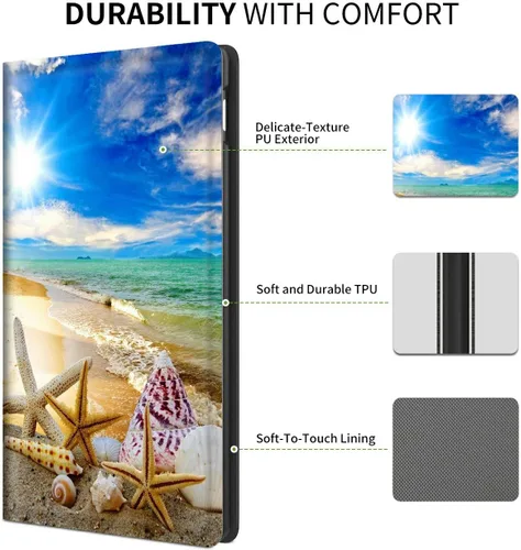 Miniatura 6 de Funda para todas las tabletas Amazon Kindle Fire 7 (9ª/7ª/5ª generación, versión 2019/2017/2015), funda inteligente con soporte deslizante