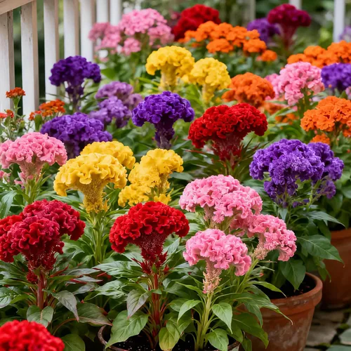 Semillas mixtas (Celosia Cristata) – 300 piezas anuales, tolerantes al calor y la sequía | Crestas onduladas exóticas, colores vibrantes para