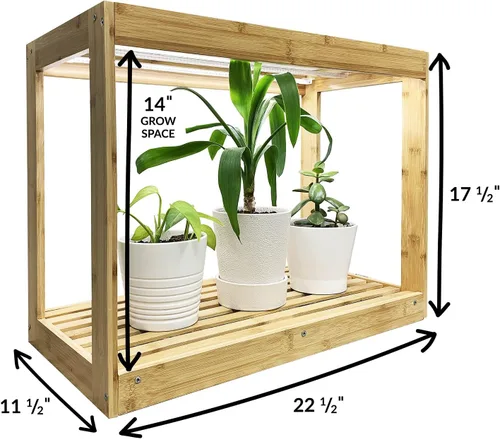 Miniatura 2 de Ferry-Morse - Moderna casa de cultivo LED de bambú para interiores