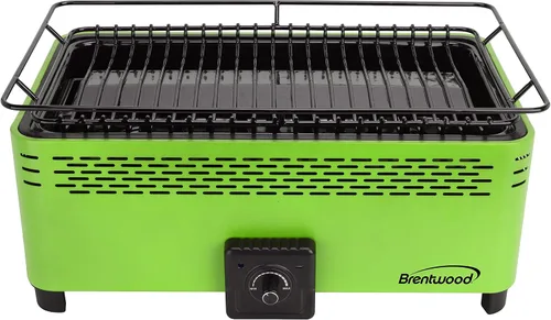 Miniatura 2 de Brentwood BBF-31G Barbacoa portátil sin humo, antiadherente, verde