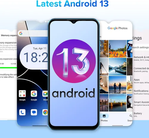 Miniatura 7 de Teléfonos Celulares Ulefone Desbloqueados, Note 16 Pro 12GB + 128GB, 8-Core, Pantalla HD+ de 6.52" Smartphone Desbloqueado, Android 13, 50MP + 8MP