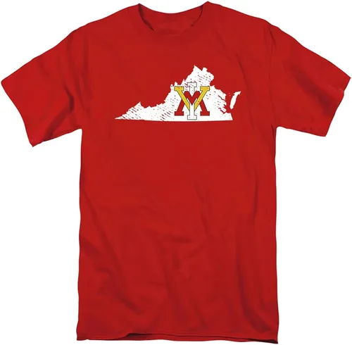 LOGOVISION Colección de camisetas de manga corta unisex con forma de estado envejecido oficial para hombres y mujeres